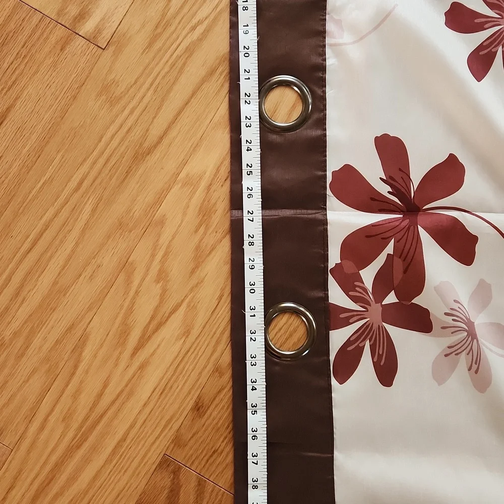 Beautiful flower print curtains